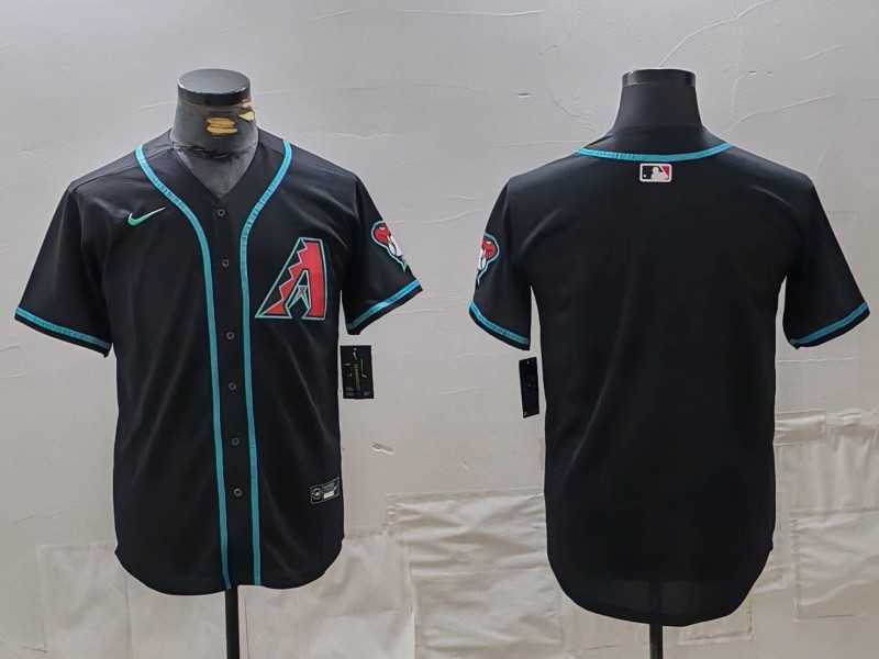 Mens Arizona Diamondbacks Blank Black Cool Base Limited Stitched Jersey